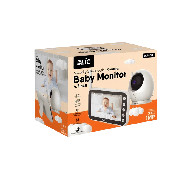 1080P 2MP Gece Görüş Sesli Telsiz Görüntülü Kablosuz Güvenlik Kamera Bebek Monitörü