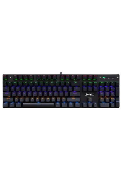 Jedel KL138 Blue Switch Tam Mekanik Türkçe Q Gaming Oyuncu Klavyesİ 