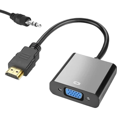 G-537L HDMI To VGA Çevirici Adaptör Ses Çıkışlı