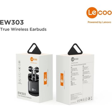 EW303 Bluetooth 5.0 Kablosuz Tws Mikrofonlu Kulak Içi Kulaklık Siyah