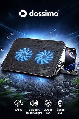 Dossimo Nitro S22 2 Fanlı Laptop Soğutucu