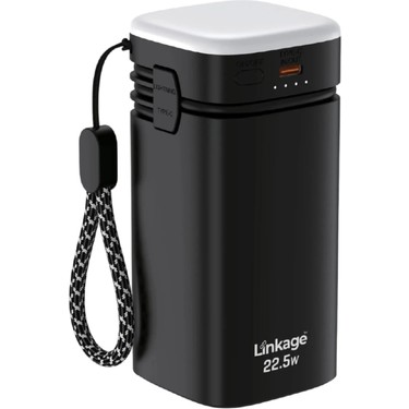 LKP-67 20.000MAH Powerbank - 22.5W Hızlı Şarj, Dahili Usb-C ve Lightning Kablolu Taşınabilir Şarj Cihazı