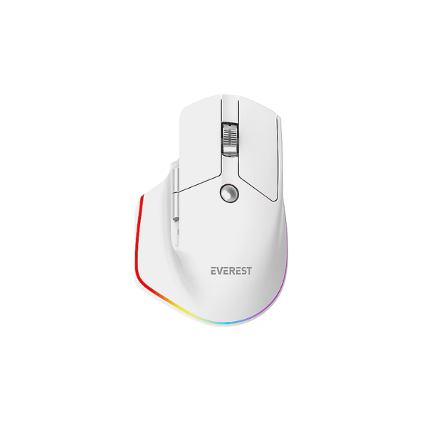 Everest Smw- 178 Handy 2in1 Bluetooth+2,4ghz Beyaz Şarjedilebilir 4000 Dpı Yatay/dikey Wheel Ergonom