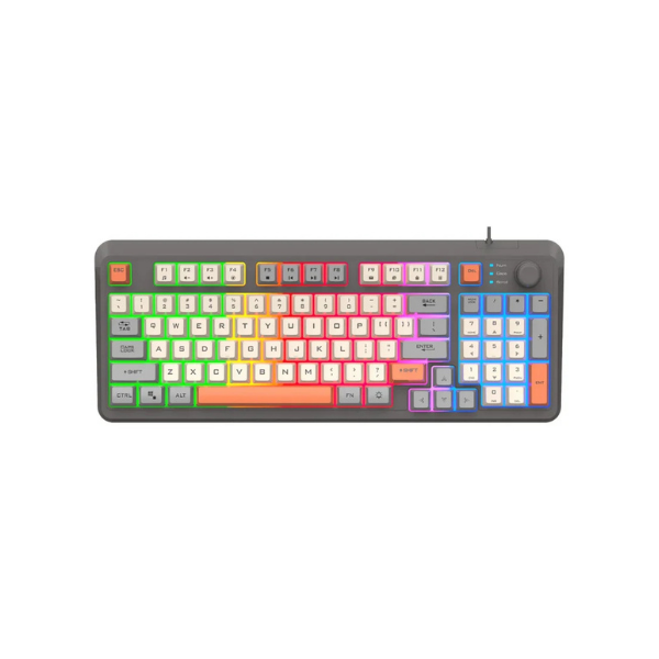 Xunfox K82 Gaming Klavye Mebran 82 Tuş Reinbow Aydınlatmalı Gaming Klavye